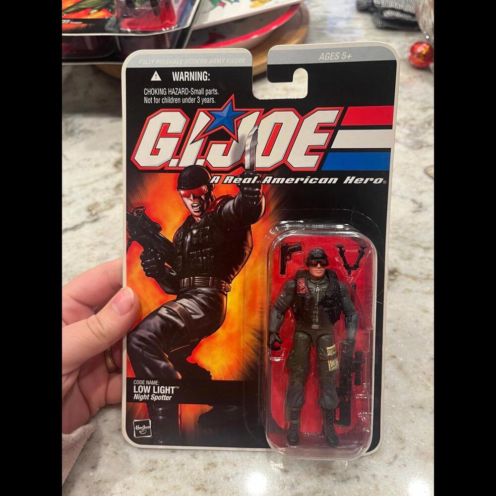 GI Joe DTC Low Light Action Figure carded 2005 Night Spotter Sniper‎ 3.75 O-Ring